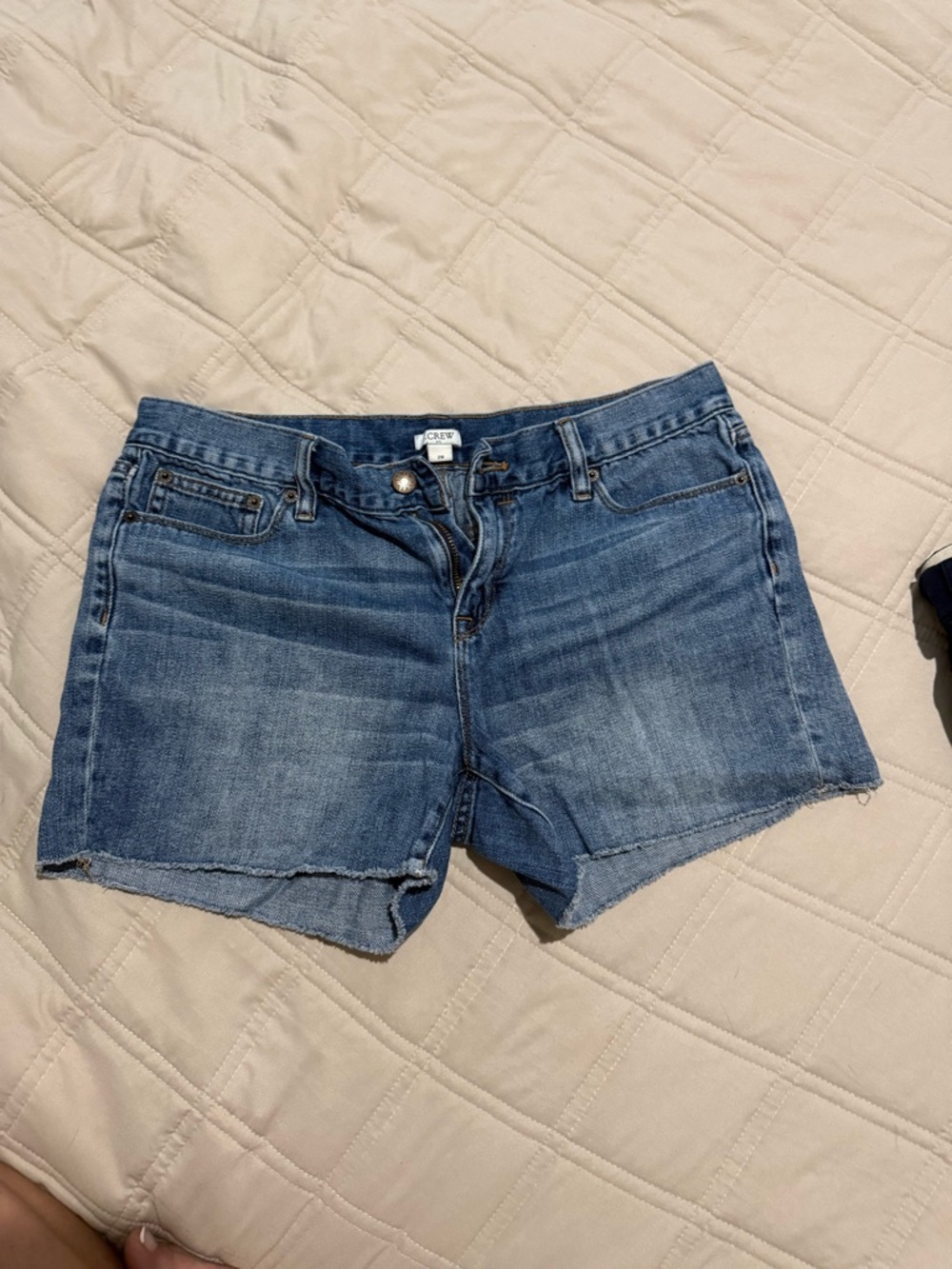 J. Crew Medium Blue Denim Cutoff Shorts